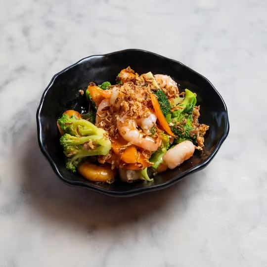 Stir Fried Broccoli- Prawn