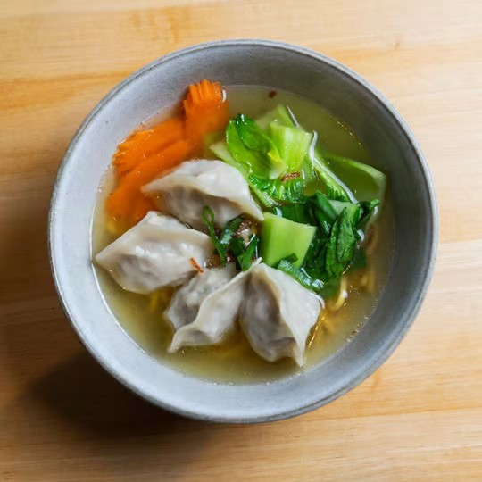 Vegetarian Dumpling Noodle Soup (gfo)